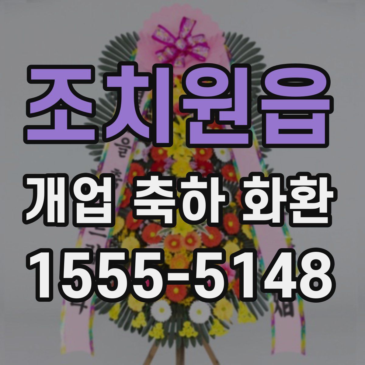 조치원읍 개업 축하 화환