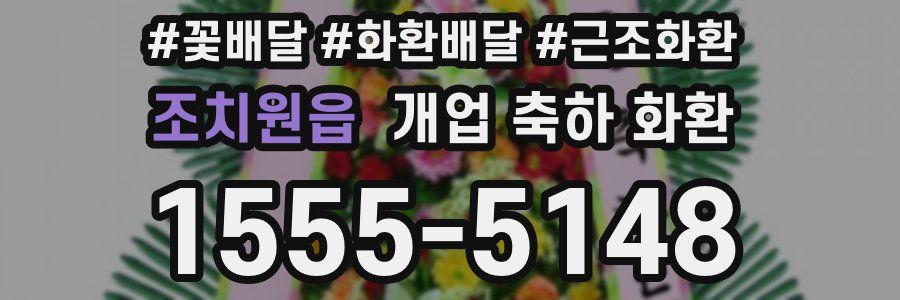 조치원읍 개업 축하 화환