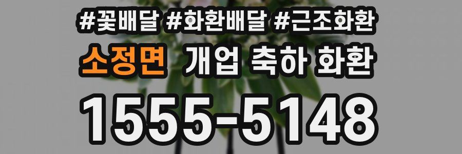 소정면 개업 축하 화환