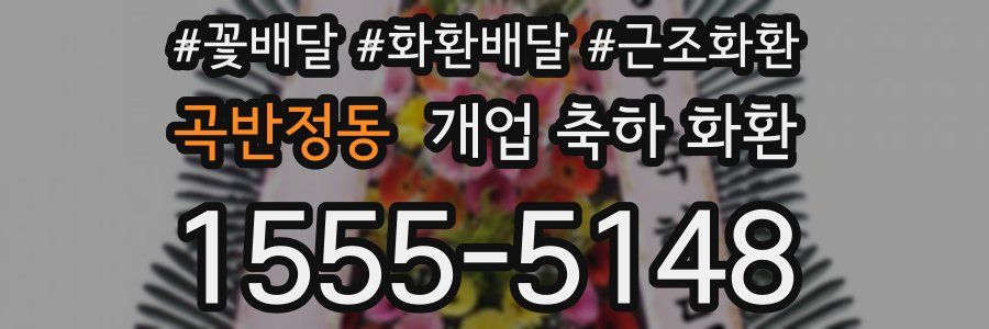 곡반정동 개업 축하 화환