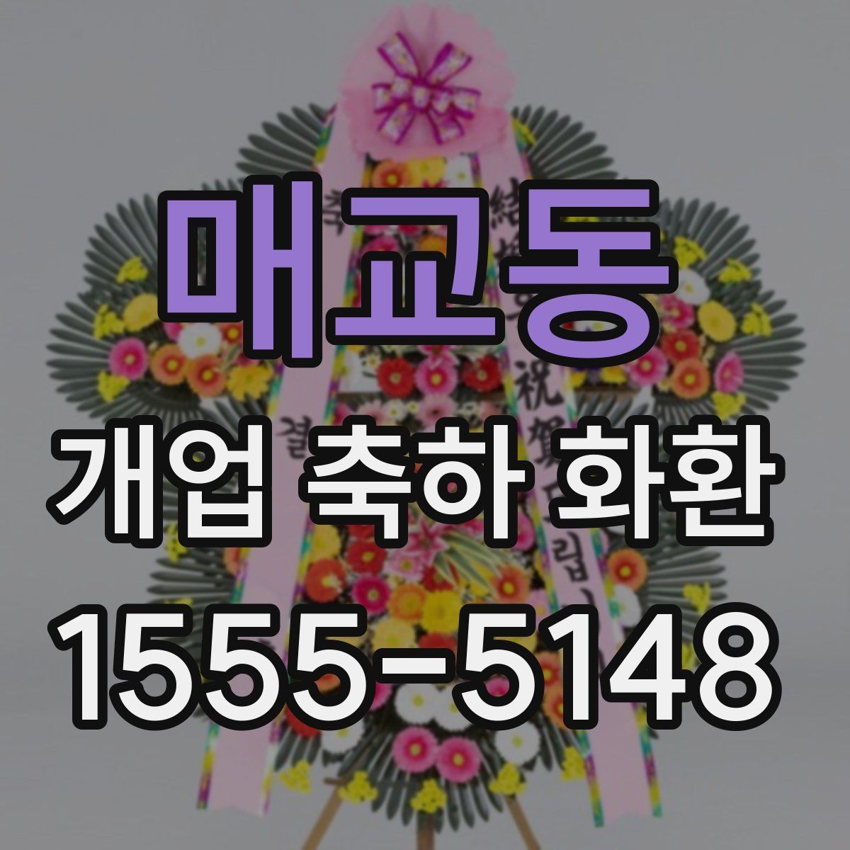 매교동 개업 축하 화환