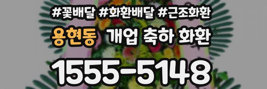 용현동 개업 축하 화환