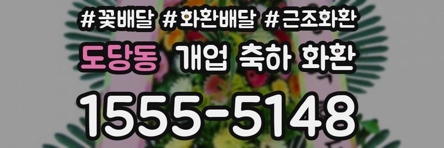 도당동 개업 축하 화환