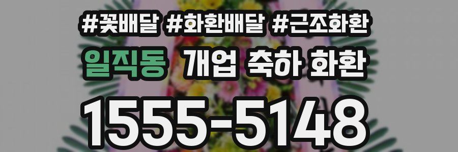 일직동 개업 축하 화환