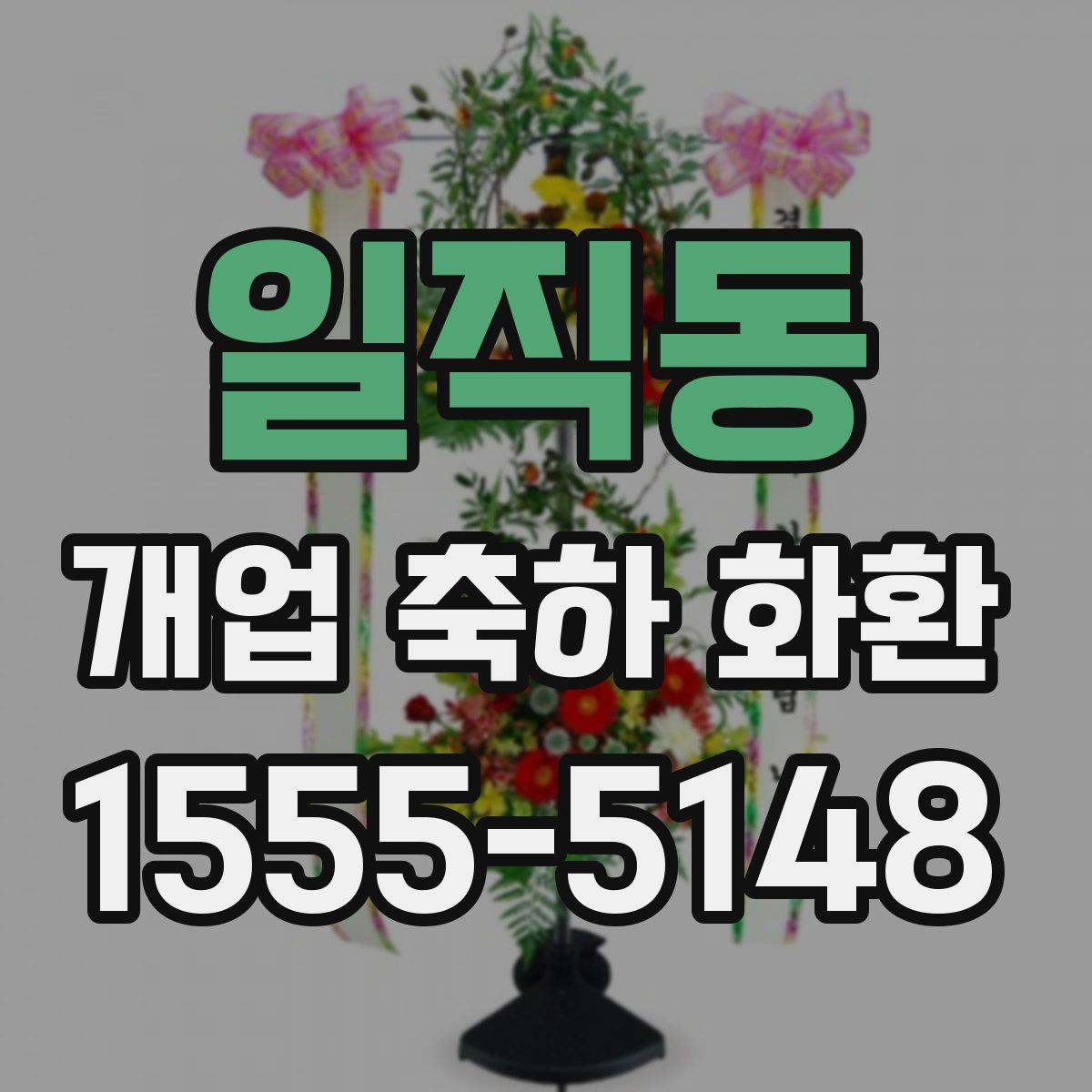 일직동 개업 축하 화환