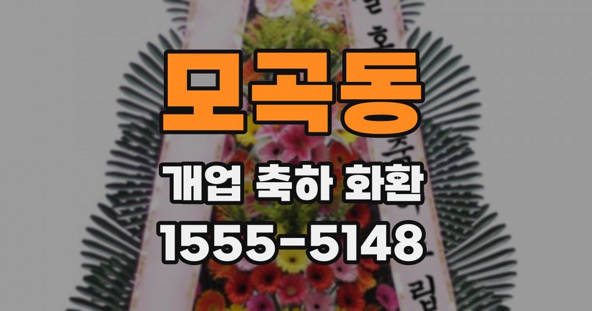 모곡동 개업 축하 화환