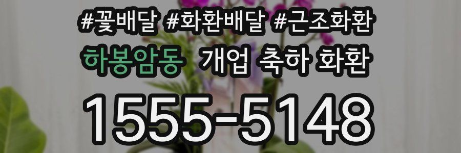 하봉암동 개업 축하 화환