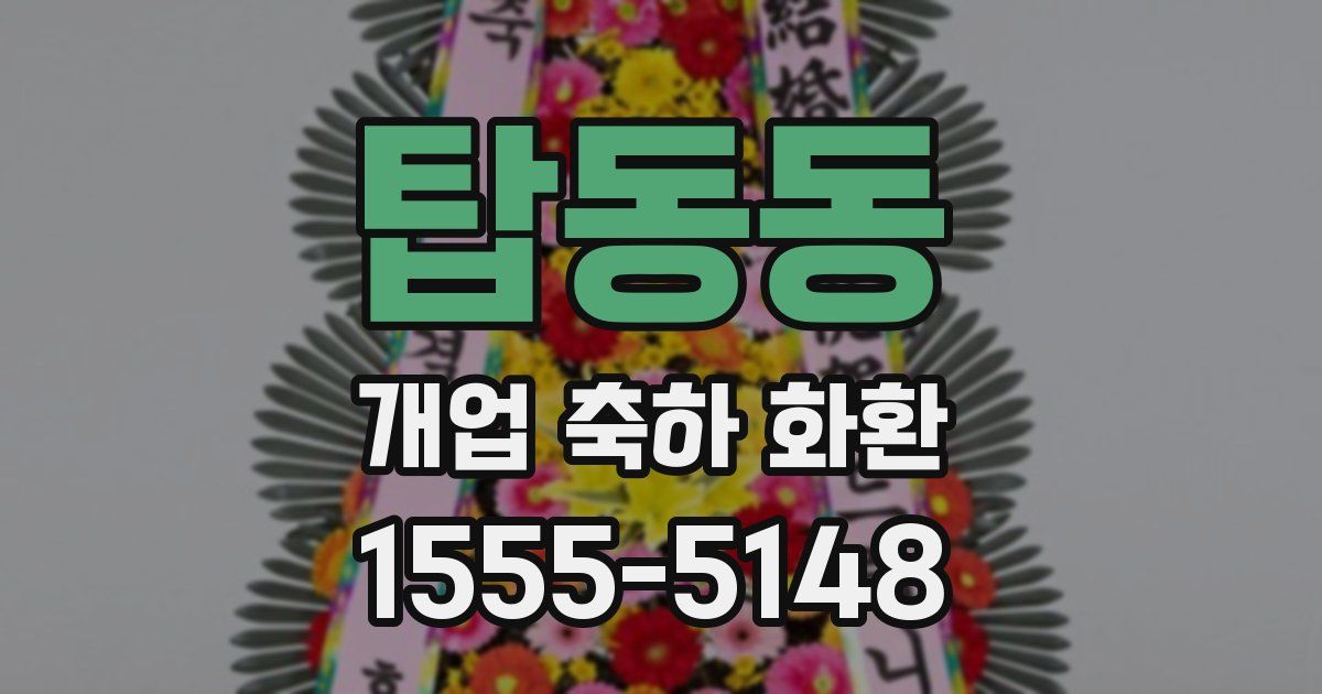 탑동동 개업 축하 화환