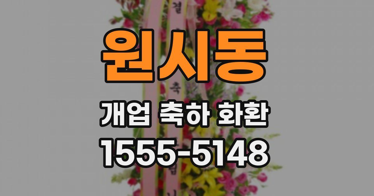 원시동 개업 축하 화환