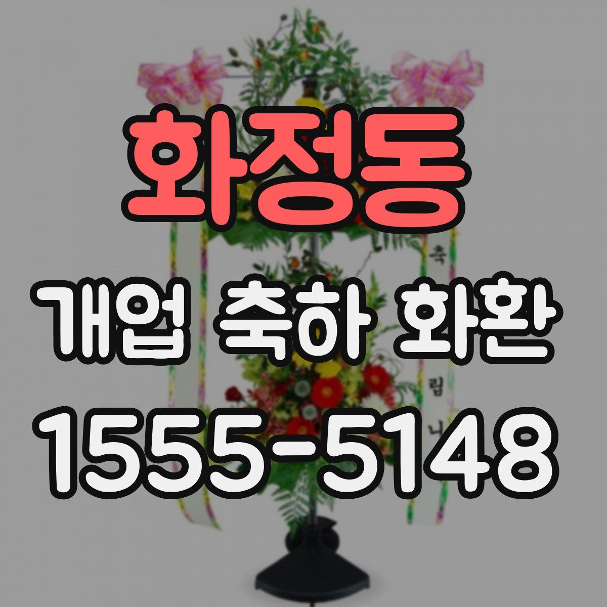 화정동 개업 축하 화환