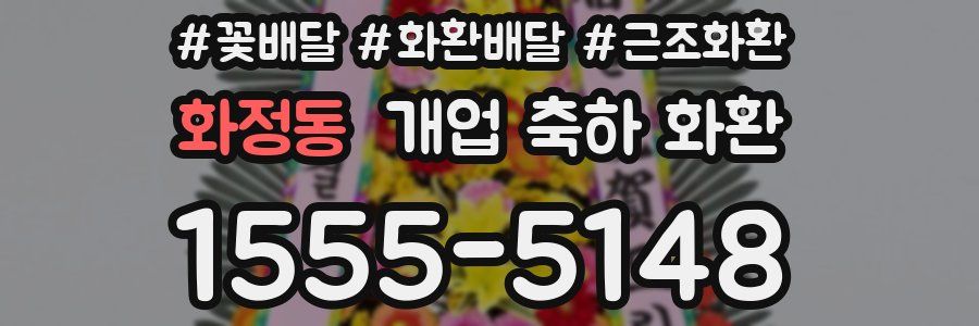 화정동 개업 축하 화환