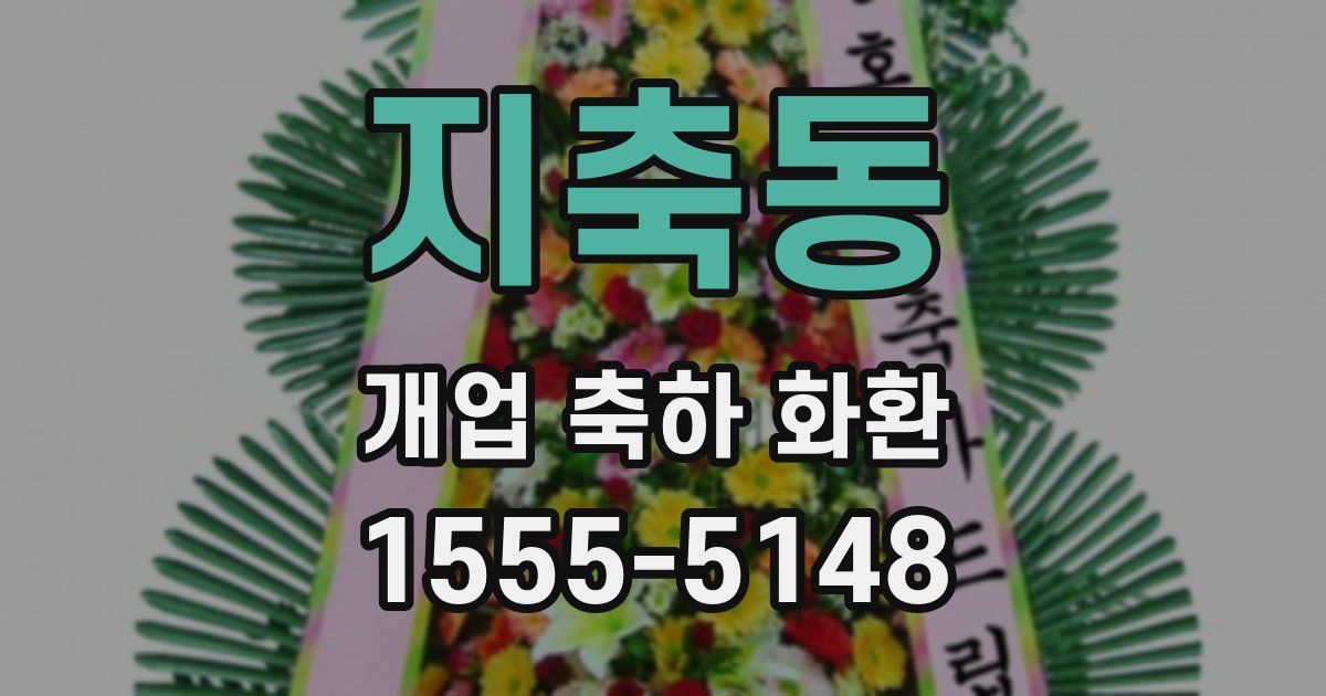 지축동 개업 축하 화환