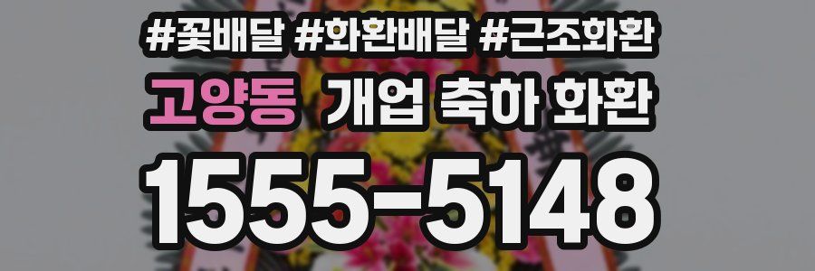 고양동 개업 축하 화환