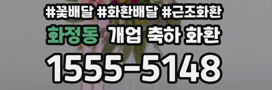 화정동 개업 축하 화환