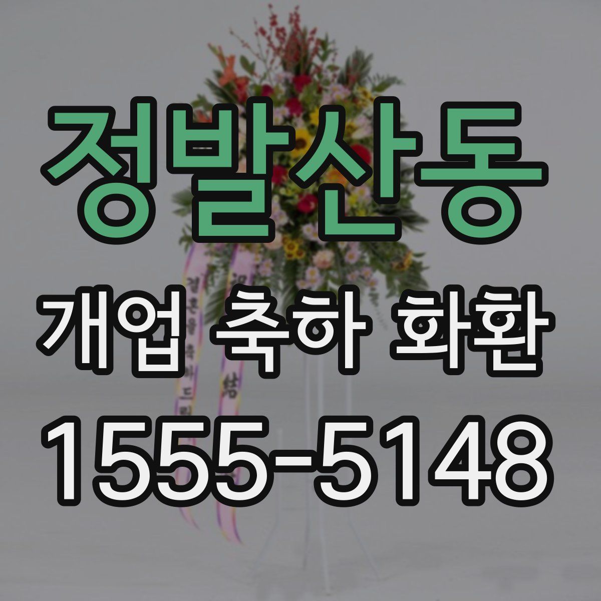 정발산동 개업 축하 화환