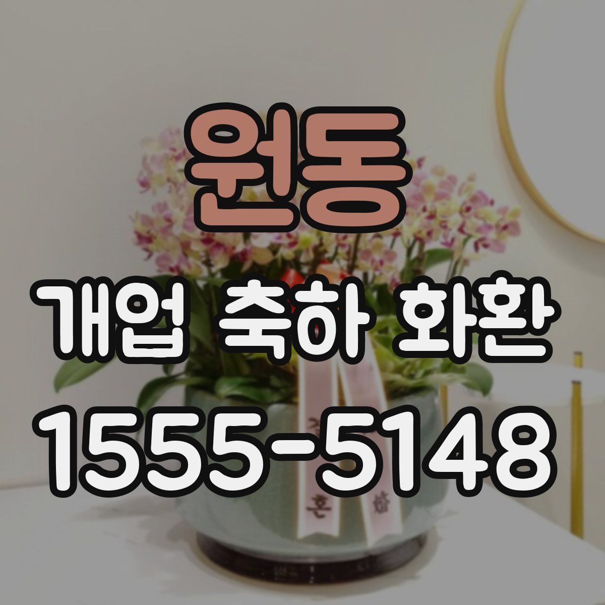 원동 개업 축하 화환