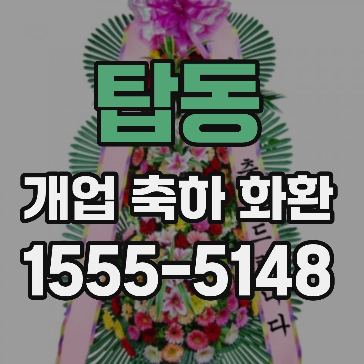 탑동 개업 축하 화환