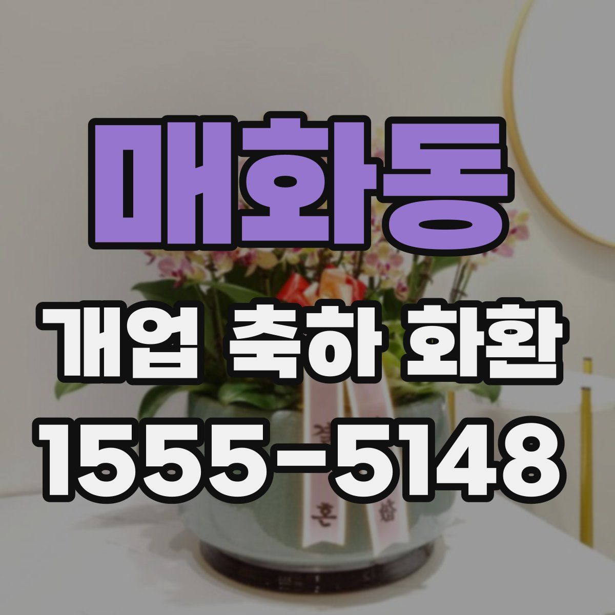 매화동 개업 축하 화환