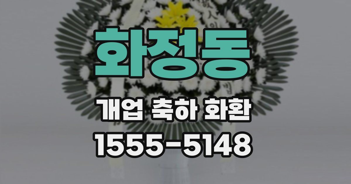 화정동 개업 축하 화환