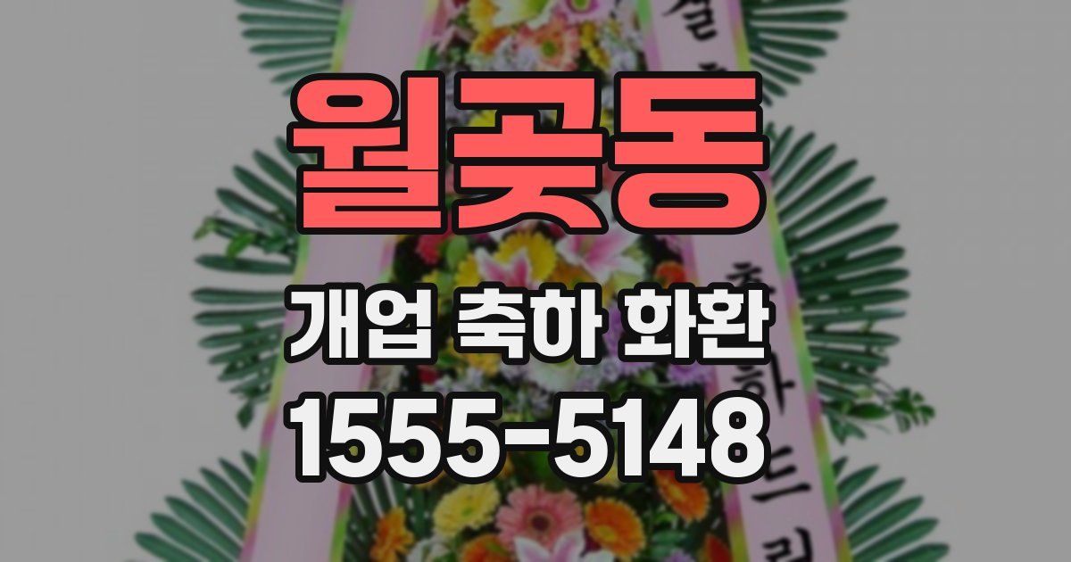 월곶동 개업 축하 화환