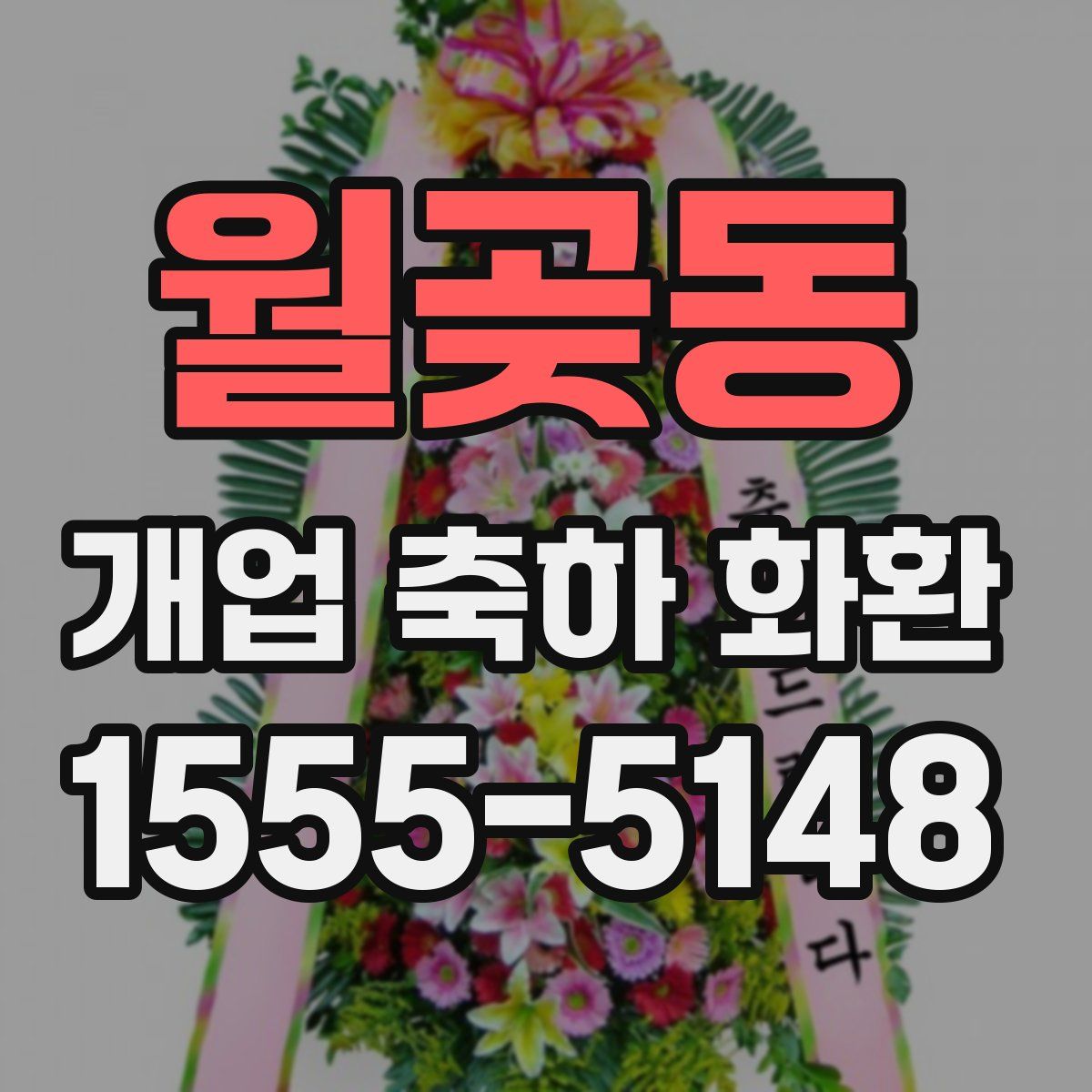 월곶동 개업 축하 화환