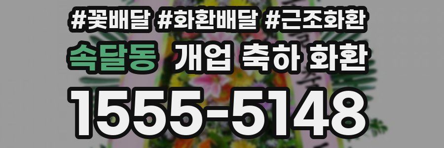 속달동 개업 축하 화환