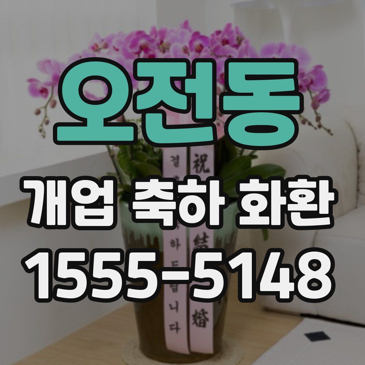 오전동 개업 축하 화환