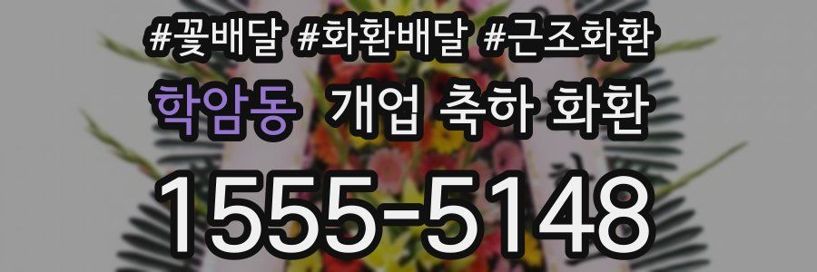 학암동 개업 축하 화환