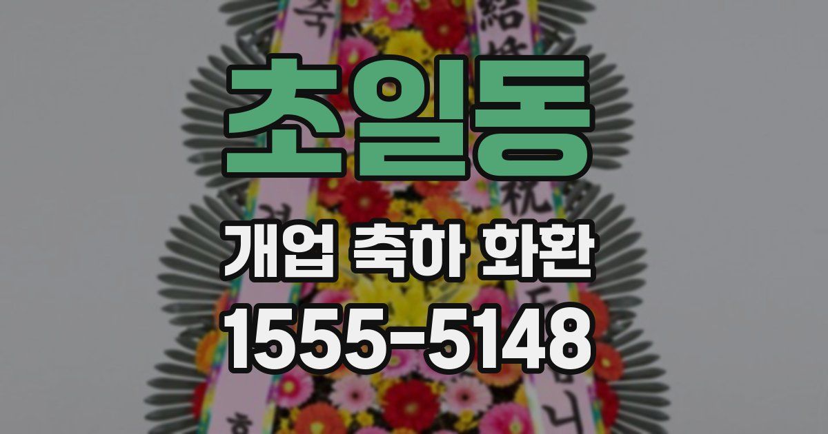 초일동 개업 축하 화환