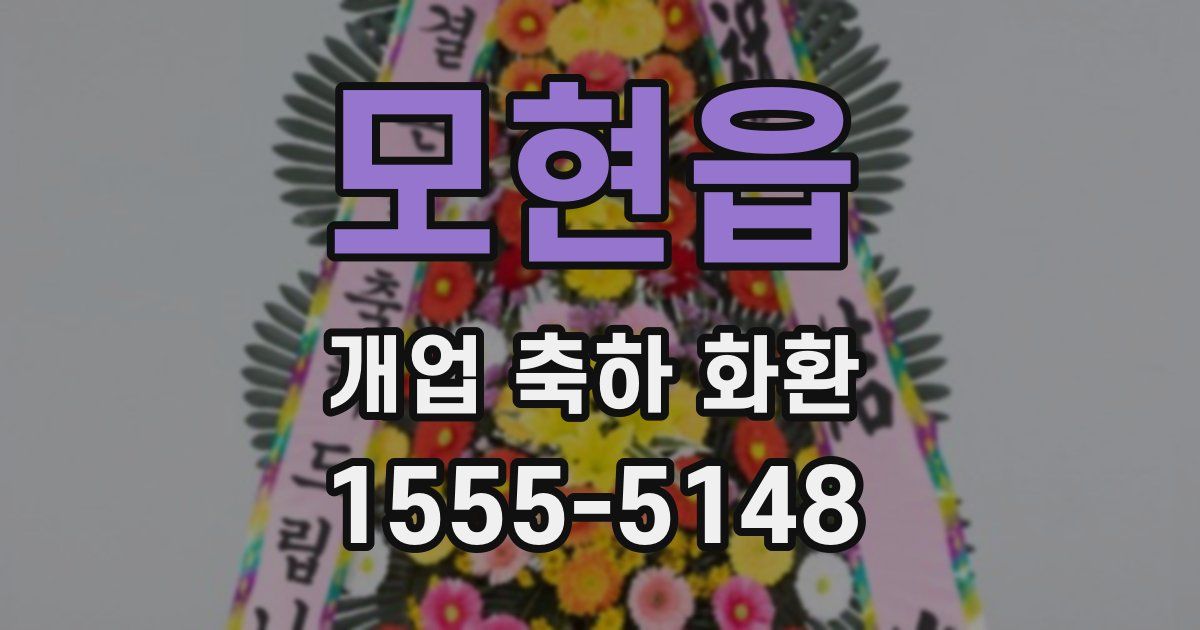 모현읍 개업 축하 화환