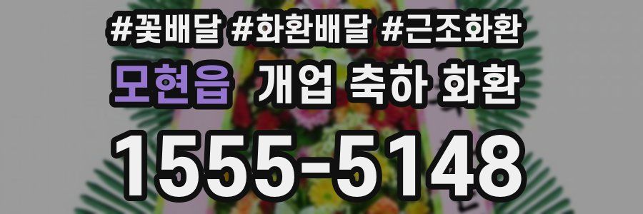 모현읍 개업 축하 화환