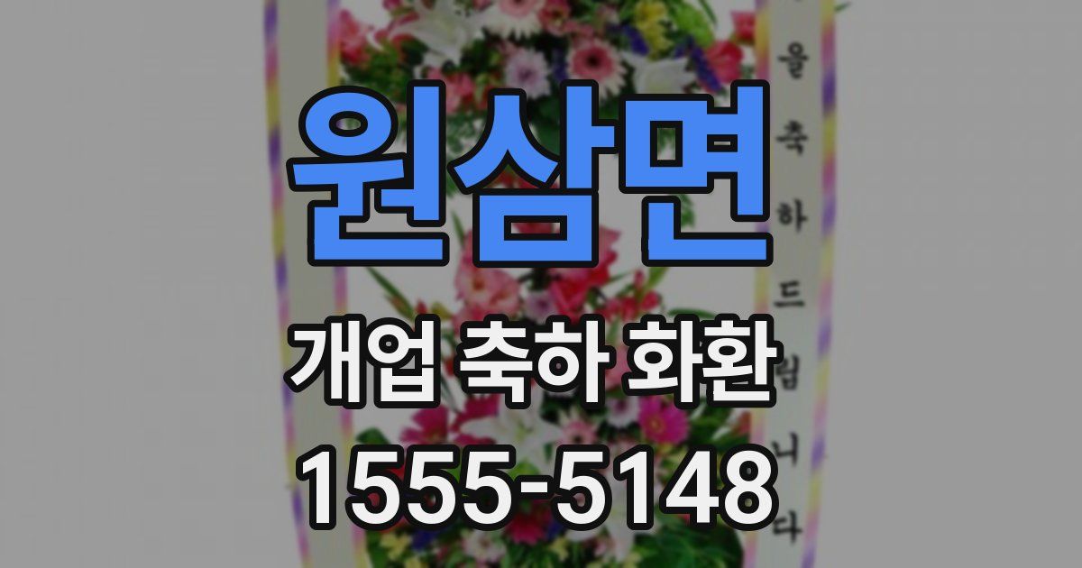 원삼면 개업 축하 화환