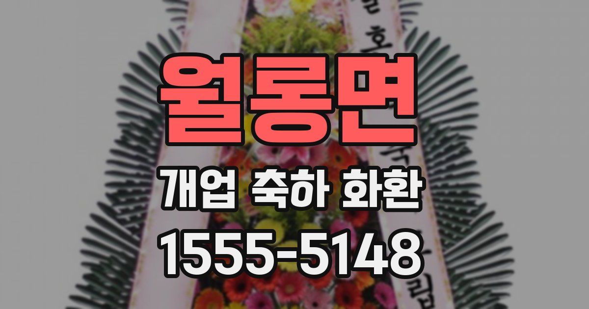 월롱면 개업 축하 화환