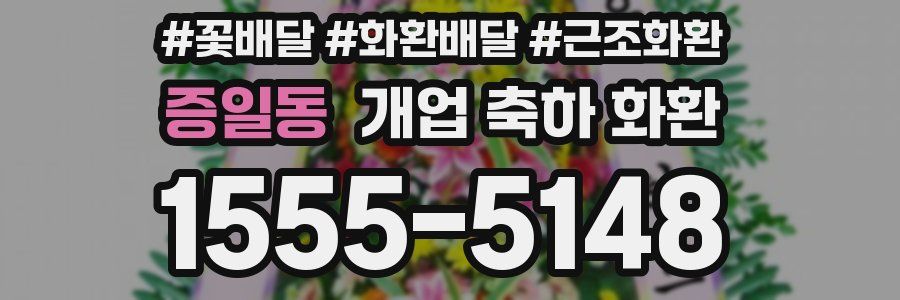 증일동 개업 축하 화환