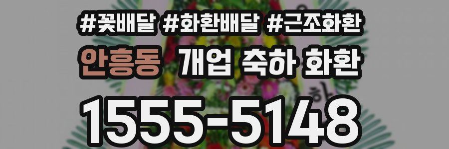 안흥동 개업 축하 화환
