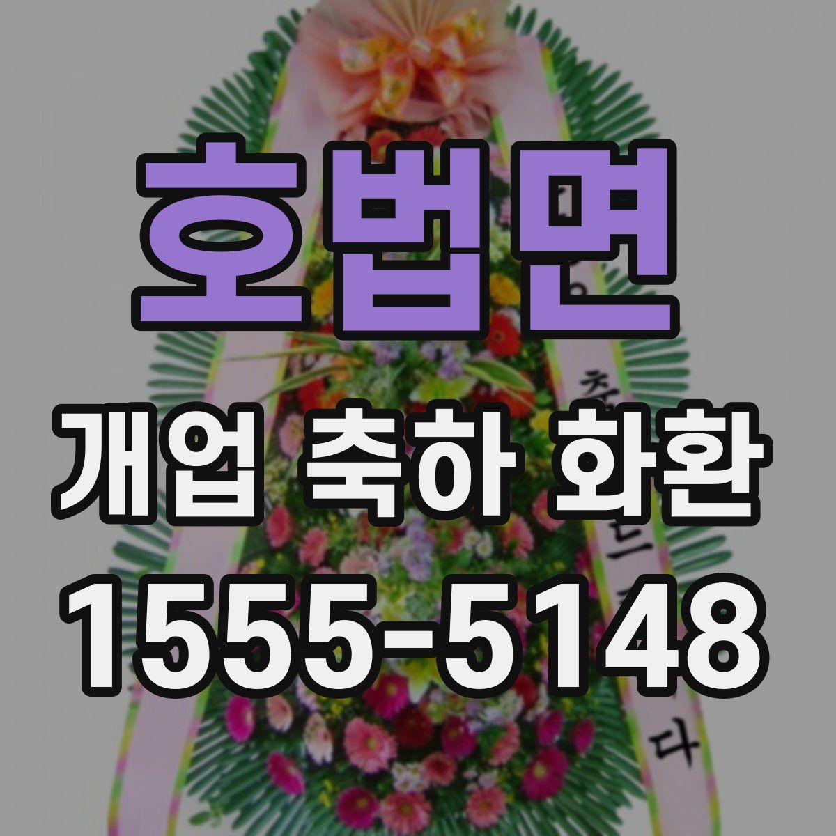 호법면 개업 축하 화환