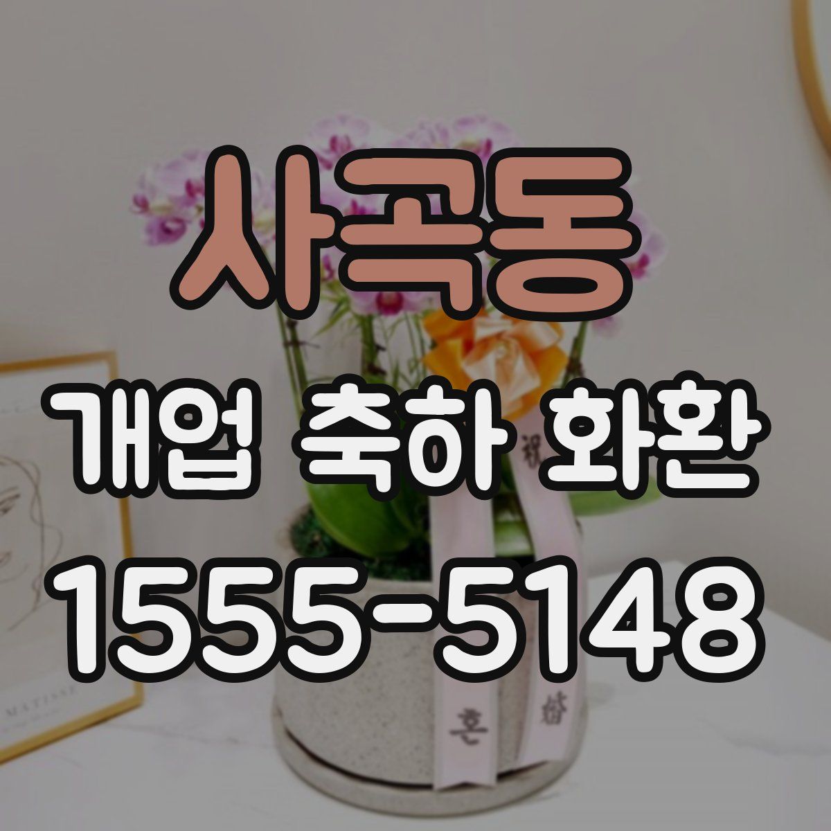 사곡동 개업 축하 화환