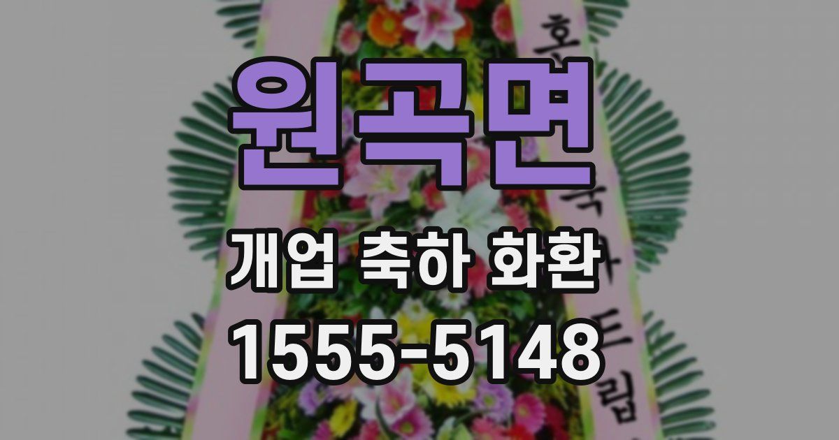 원곡면 개업 축하 화환