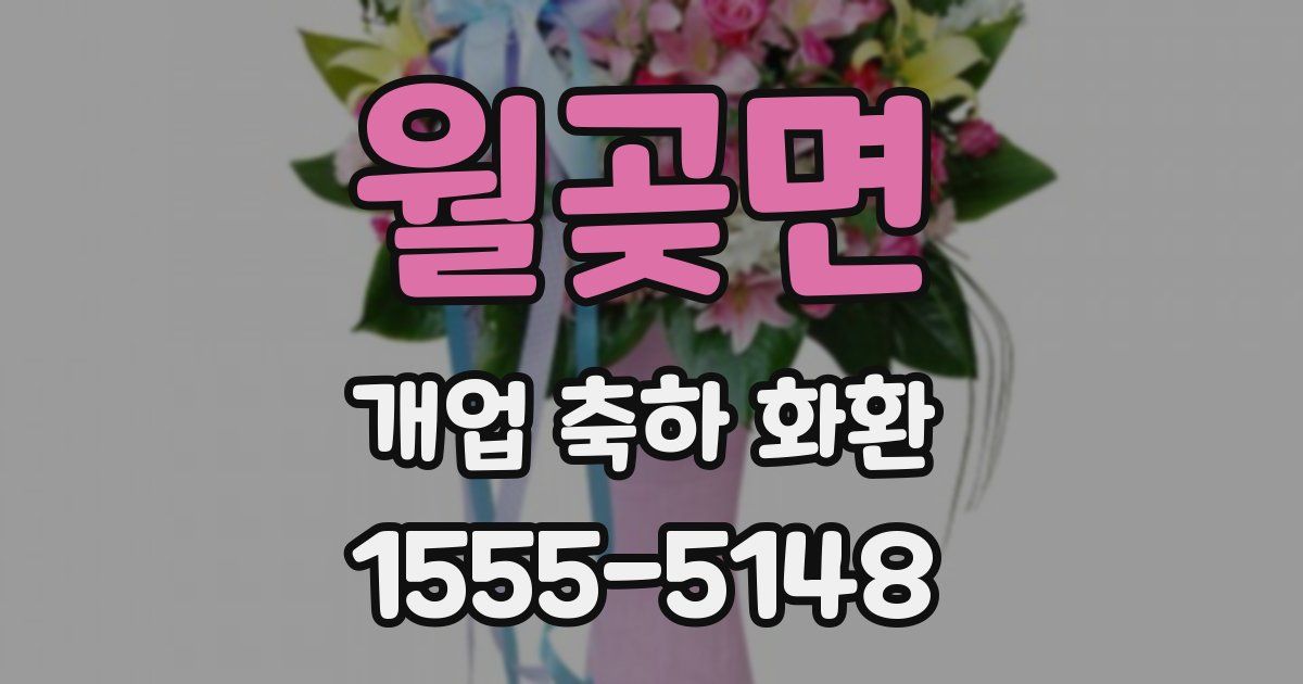 월곶면 개업 축하 화환