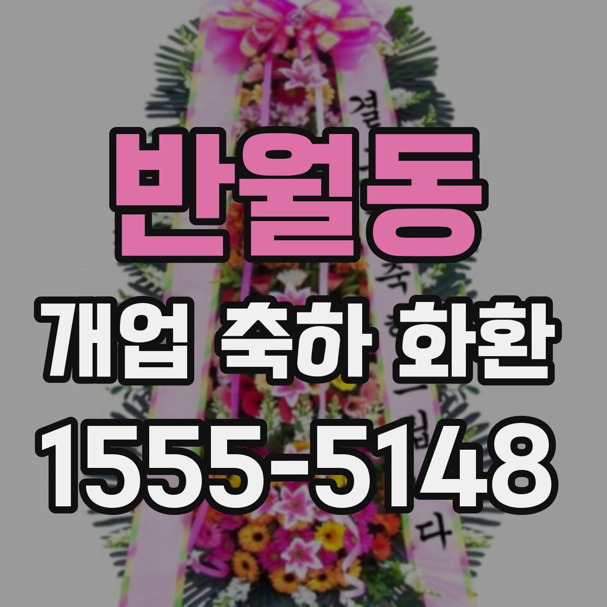반월동 개업 축하 화환