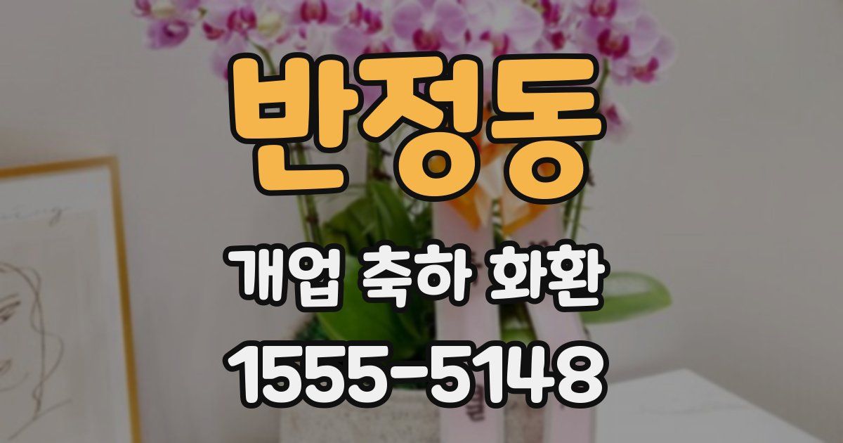 반정동 개업 축하 화환