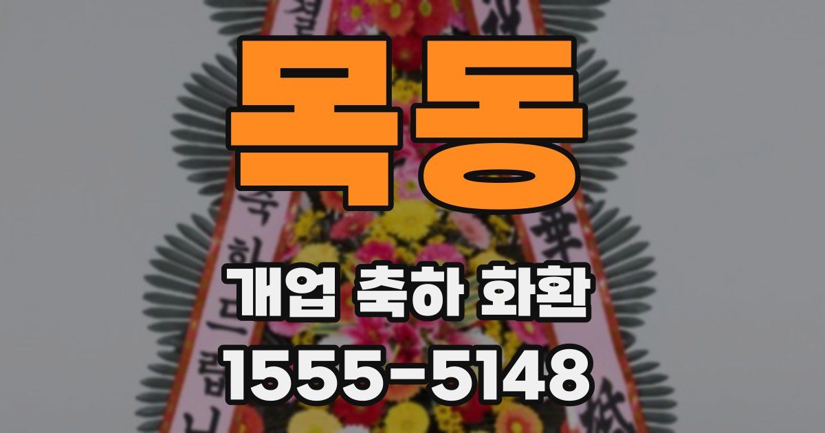 목동 개업 축하 화환