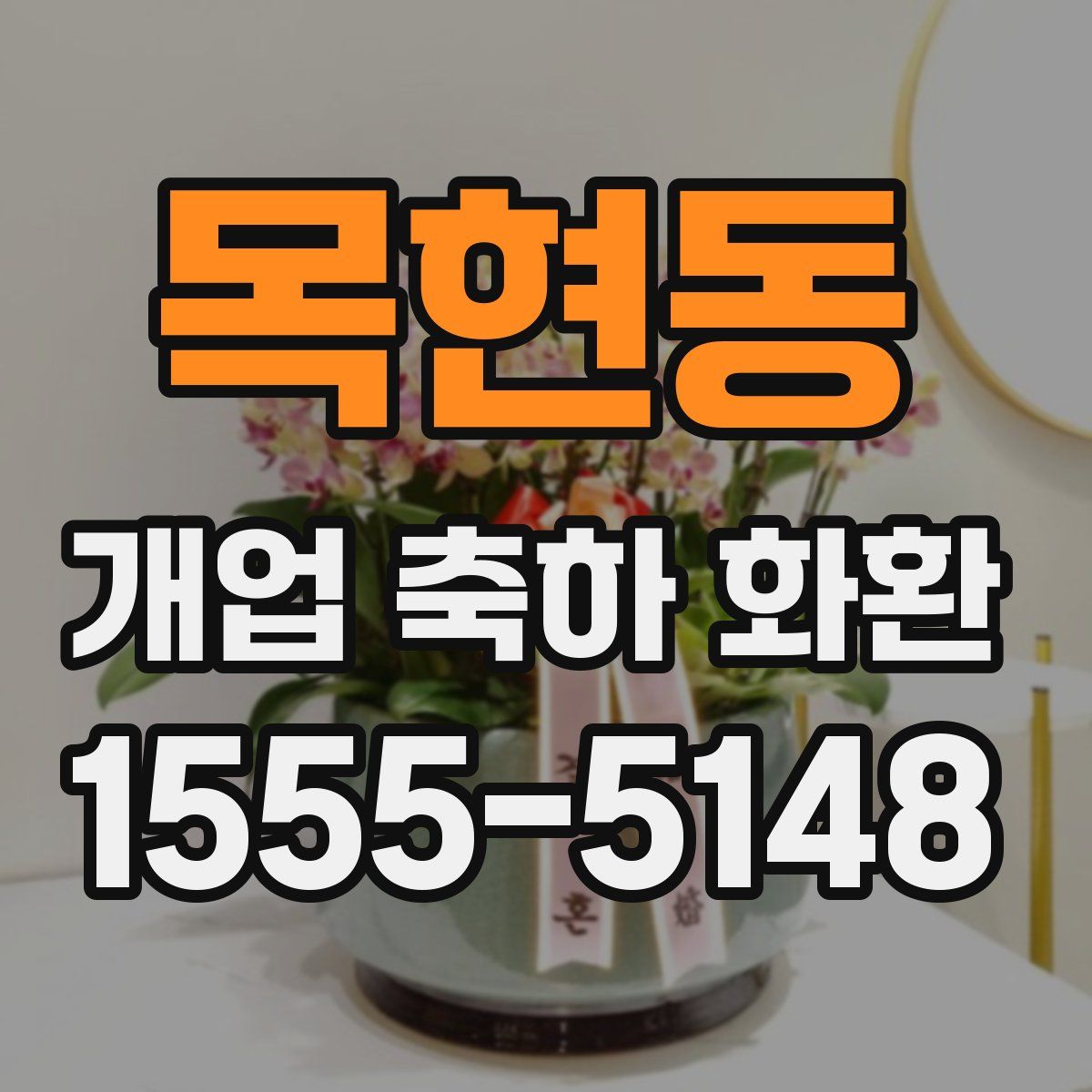 목현동 개업 축하 화환