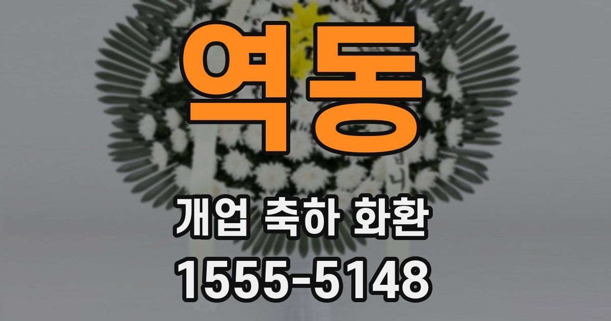 역동 개업 축하 화환