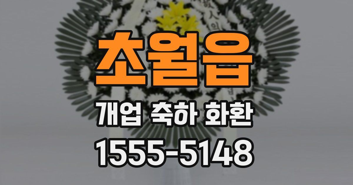 초월읍 개업 축하 화환