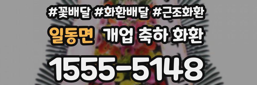 일동면 개업 축하 화환