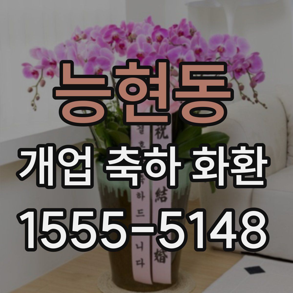 능현동 개업 축하 화환