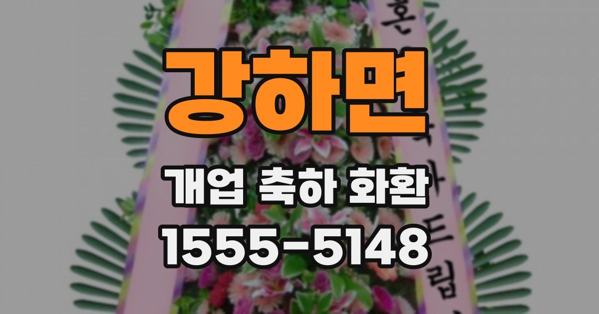 강하면 개업 축하 화환