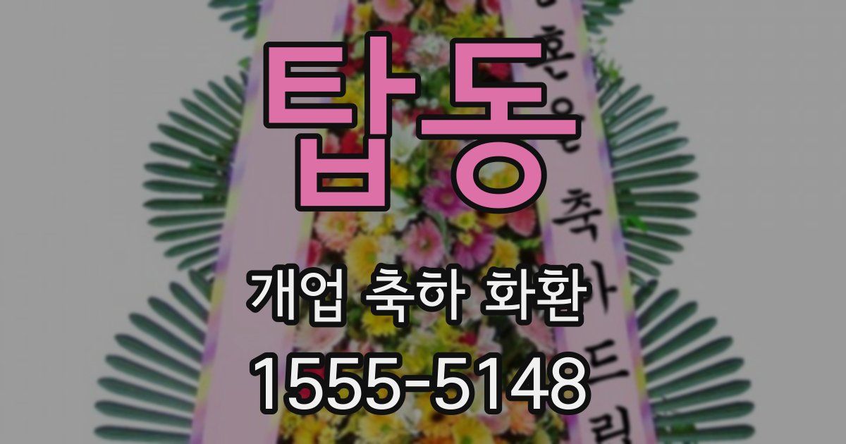 탑동 개업 축하 화환