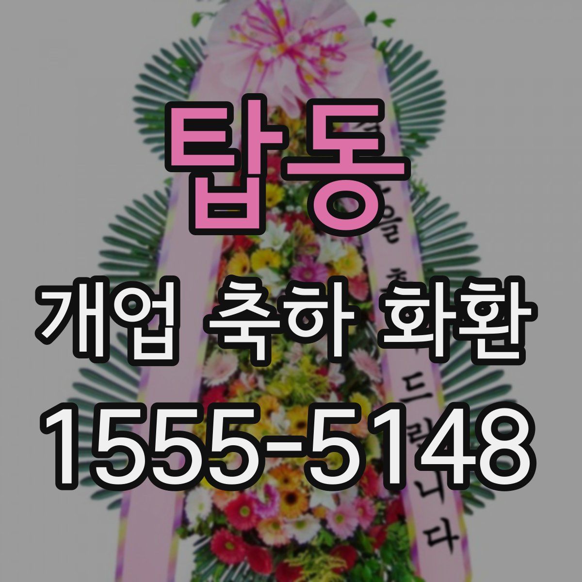 탑동 개업 축하 화환